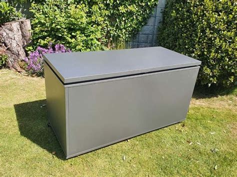 metal garden deck storage boxes|galvanized steel storage box.